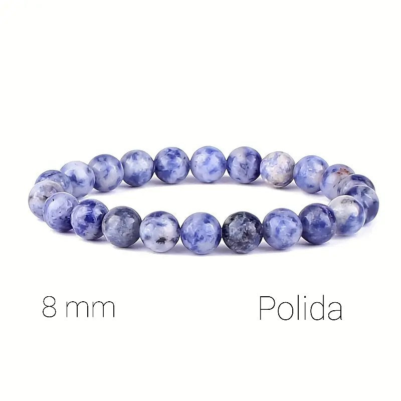 Pulseira Sodalita esferas 6mm ou 8mm em pedras naturais