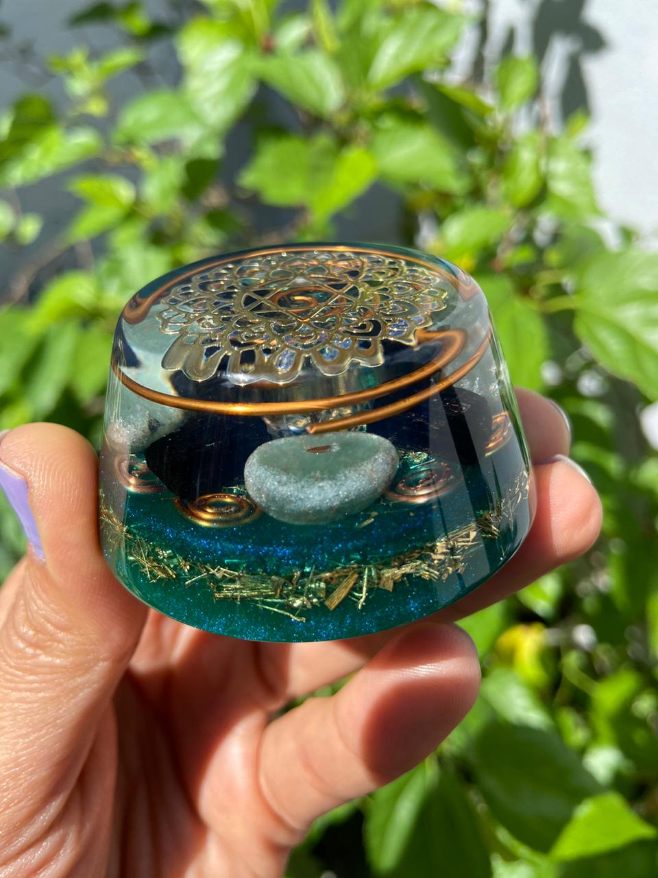 Orgonite para saúde das plantas