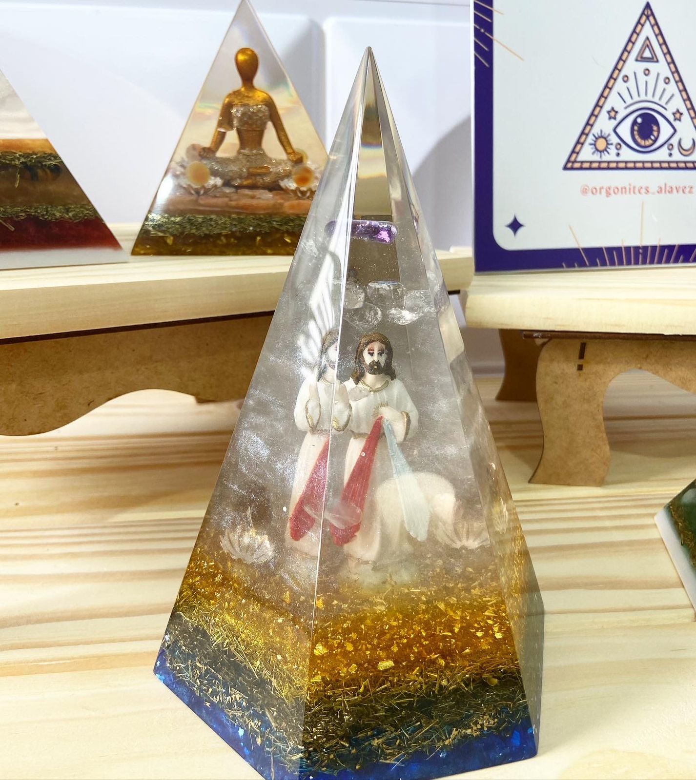 Orgonite Hexagonal Jesus Cristo