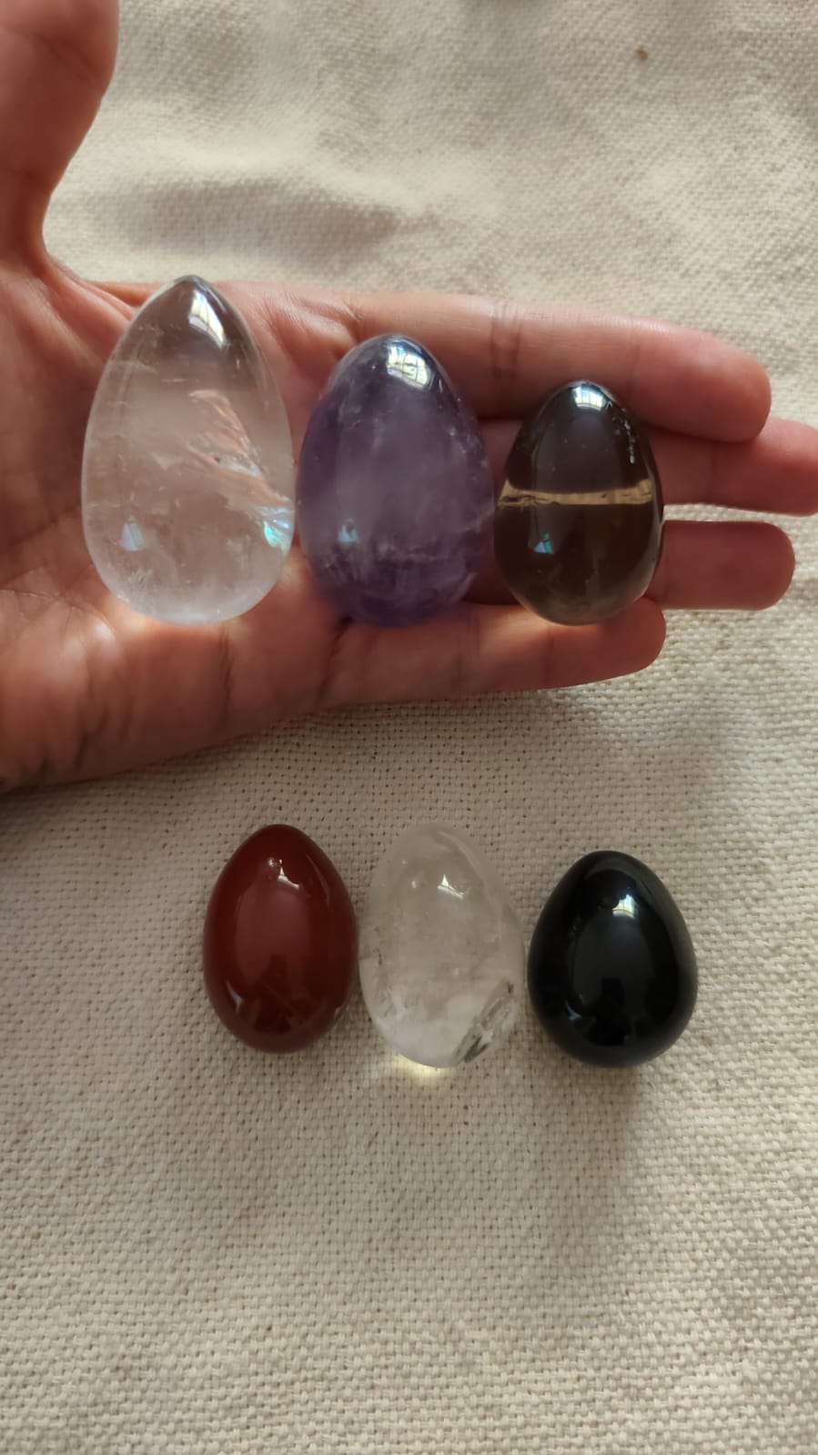 Obsidiana Ovo de Cristal - Yoni Egg - Tamanho P