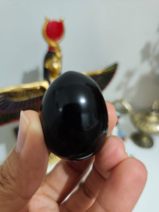 Obsidiana Ovo de Cristal - Yoni Egg - Tamanho M