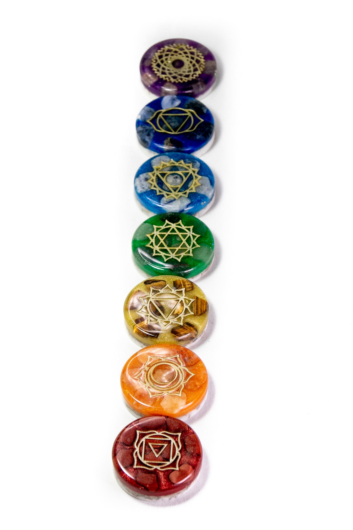 Orgonites kit 7 chakras