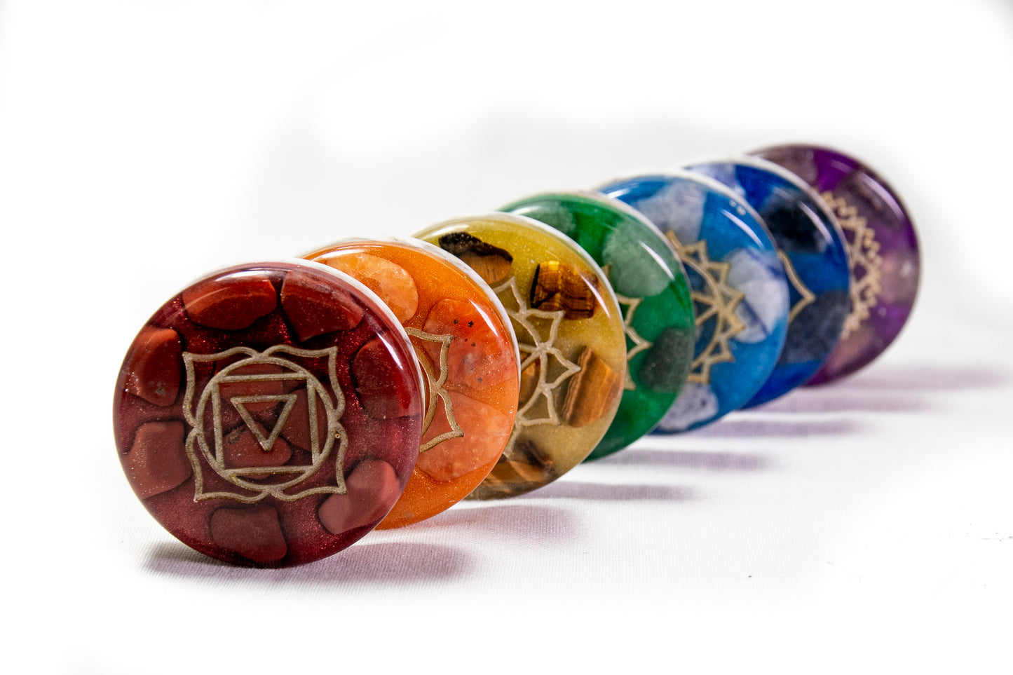 Orgonites kit 7 chakras